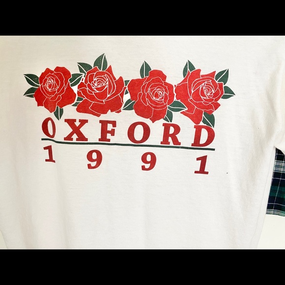 SOLD John Galt Oxford Tee & Plaid Mini Skirt Combo - Picture 4 of 7